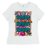 White mama mama mama Ladies Tee - CowhideDigitalArt