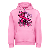 Fuchsia Pink Refuse to sink Cancer Urban Hoodie - FaDigitalArtStudio
