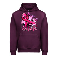 Mauve Wine Refuse to sink Cancer Urban Hoodie - FaDigitalArtStudio