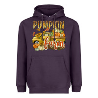 Plum Pumpkin farm with truck Heavyweight Hoodie - texasbilliewilder