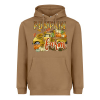 Toasted Coconut Pumpkin farm with truck Heavyweight Hoodie - texasbilliewilder