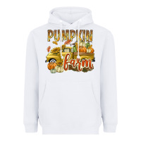 White Pumpkin farm with truck Heavyweight Hoodie - texasbilliewilder