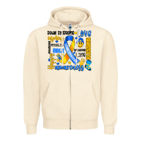 Sandshell down syndrome awareness typography Zipper Hoodie - Artiststas
