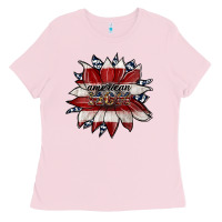 Bubblegum Pink american mom Ladies Tee - JahusDesignShop