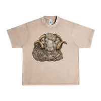 French Oak merino wool sheep head Urban Heavy Tee - LillyAllenDesigns