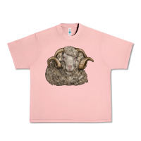 Salmon merino wool sheep head Urban Heavy Tee - LillyAllenDesigns