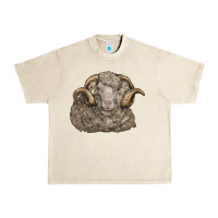 Merino Wool Sheep Head Urban Heavy Tee | Teevron