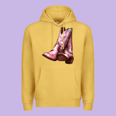 Cowgirl Boots Premium Hoodie Designed By Howdyjamesfarm