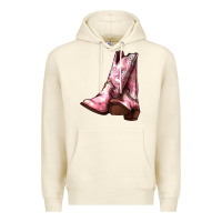 Sandshell Cowgirl boots Premium Hoodie - HowdyJamesFarm