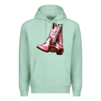 Seafoam Cowgirl boots Premium Hoodie - HowdyJamesFarm