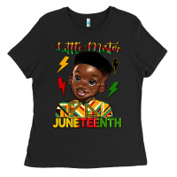 Black little mister juneteenth Ladies Tee - HRA Design Shop