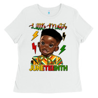 White little mister juneteenth Ladies Tee - HRA Design Shop