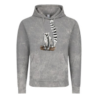 Cloud Rock Ringtail Cat Vintage Hoodie - LillyAllenDesigns