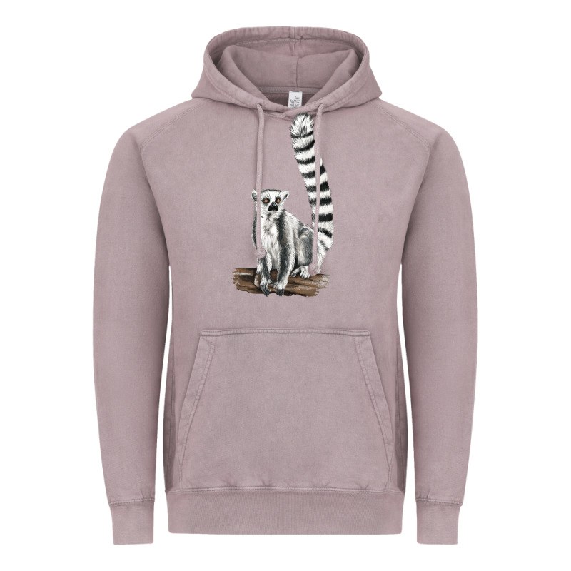 Ringtail Cat Vintage Hoodie by LillyAllenDesigns | Teevron