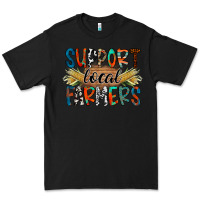 Black support local farmers Premium Tee - RacoonDesign