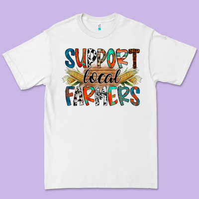 Support Local Farmers Premium Tee Designed By Racoondesign