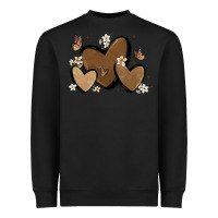 Black melanin hearts Heavyweight Sweatshirt - MaliasSmallBusiness