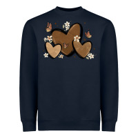 Navy melanin hearts Heavyweight Sweatshirt - MaliasSmallBusiness