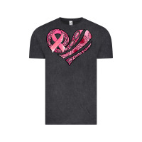 Vintage Black breast cancer awareness heart Vintage Tee - Jasminsmagicworld