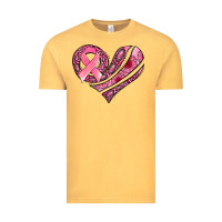 Vintage Mustard breast cancer awareness heart Vintage Tee - Jasminsmagicworld
