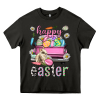 Asphalt Bunny Happy Easter truck Easter Day Heavy Core Tee - Neo Western