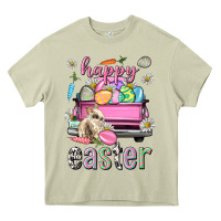 Bunny Happy Easter Truck Easter Day Heavy Core Tee | Teevron