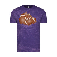 Cloud Purple football patch Vintage Tee - AdoDesignShop