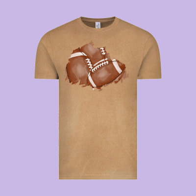 Football Patch Vintage Tee Designed By Adodesignshop