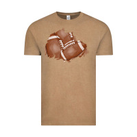 Vintage Coffee football patch Vintage Tee - AdoDesignShop