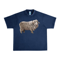 Navy rambouillet sheep Urban Heavy Tee - LillyAllenDesigns