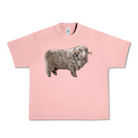Salmon rambouillet sheep Urban Heavy Tee - LillyAllenDesigns