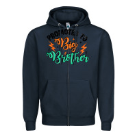Navy promoted to big brother Zipper Hoodie - Artiststas