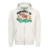 Oatmeal Heather promoted to big brother Zipper Hoodie - Artiststas