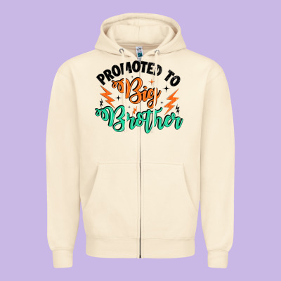 Promoted To Big Brother Zipper Hoodie Designed By Artiststas