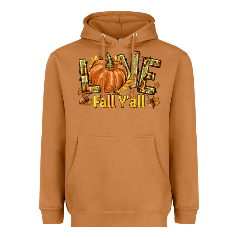 Love Fall Y'all Heavyweight Hoodie by texasbilliewilder | Teevron