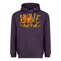 Plum Love Fall Y'all Heavyweight Hoodie - texasbilliewilder