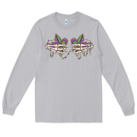 Moon Dust skeleton hands mardi gras Long Sleeve Tee - MaliasSmallBusiness