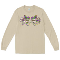 Mushroom skeleton hands mardi gras Long Sleeve Tee - MaliasSmallBusiness