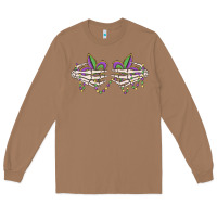 Toasted Coconut skeleton hands mardi gras Long Sleeve Tee - MaliasSmallBusiness