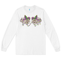 White skeleton hands mardi gras Long Sleeve Tee - MaliasSmallBusiness