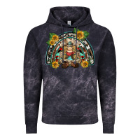 Cloud Black western gnome sunflowers rainbow Vintage Hoodie - BarkalooDesign
