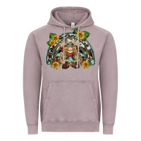 Vintage Zinc western gnome sunflowers rainbow Vintage Hoodie - BarkalooDesign