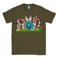 Army Green hop rabbit Classic Tee - MaliasSmallBusiness