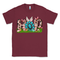 Burgundy hop rabbit Classic Tee - MaliasSmallBusiness