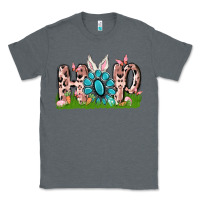 Charcoal Heather hop rabbit Classic Tee - MaliasSmallBusiness