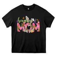 Black Bunny Mom Easter Day Heavy Core Tee - Neo Western