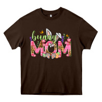 Chocolate Brown Bunny Mom Easter Day Heavy Core Tee - Neo Western