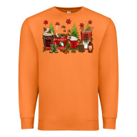 Carrot Christmas coffee cups Premium Sweatshirt - texasbilliewilder