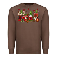 Chestnut Christmas coffee cups Premium Sweatshirt - texasbilliewilder