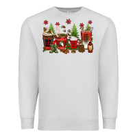 Dove Grey Christmas coffee cups Premium Sweatshirt - texasbilliewilder